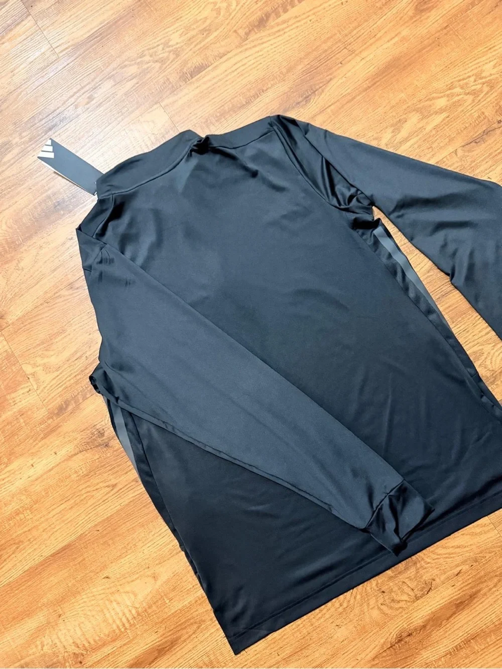 adidas Men’s Black Long-Sleeve Quarter Zip Pullover